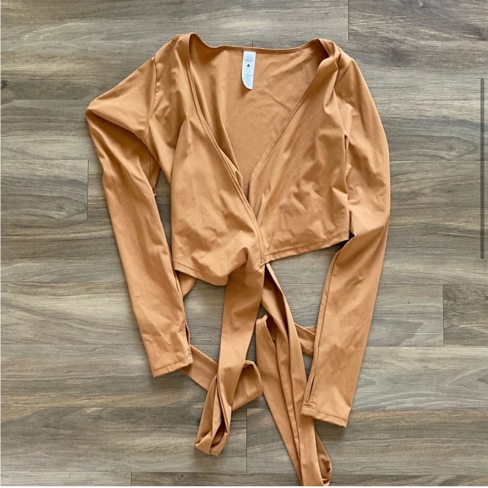 🧡 Balance Athletica Vitality Dancer Wrap Top | Flare | S - Picture 4 of 10